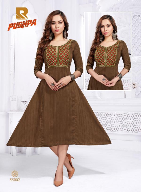 Raashi Pushpa Beautiful Silk Embroidery Kurti